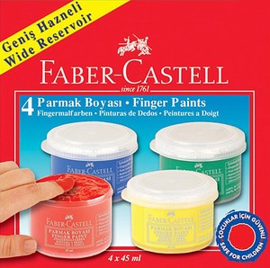 FABER-CASTELL PARMAK BOYASI 4 RENKx45ml (160412)