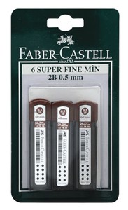  FABER-CASTELL KALEM UCU 0.5 2B 60mm 6LI BLİSTER (127820)