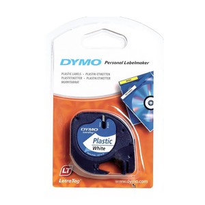  DYMO 59422 LETRATAG PLASTİK ŞERİT 12mmx4m BEYAZ