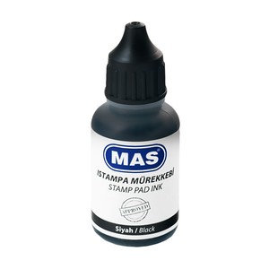 MAS 462 ISTAMPA MÜREKKEBİ SİYAH 20ml