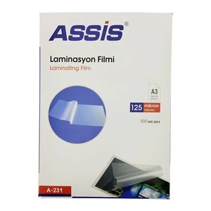 CASSA ASSİS A-231 LAMİNASYON FİLMİ A3 125mic 100LÜ