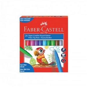 FABER-CASTELL COMFORT FIRÇA UÇLU KEÇELİ KALEM 24 RENK (5068155240)