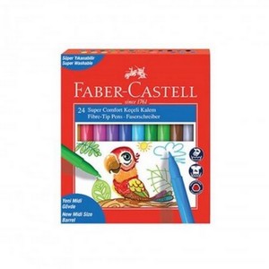  FABER-CASTELL COMFORT FIRÇA UÇLU KEÇELİ KALEM 24 RENK (155240)