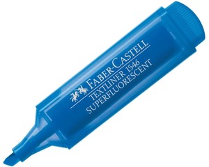 FABER-CASTELL ŞEFFAF GÖVDE FOSFORLU KALEM MAVİ (5030154652)