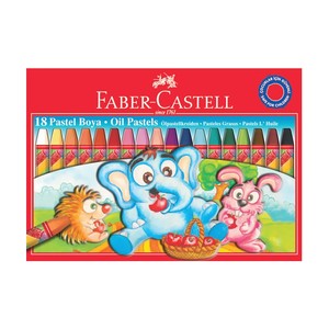  FABER-CASTELL REDLİNE PASTEL BOYA 18 RENK PLASTİK KUTU (125119)