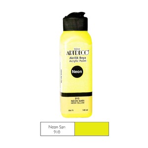 ARTDECO 070R AKRİLİK BOYA 910 NEON SARI 140ml