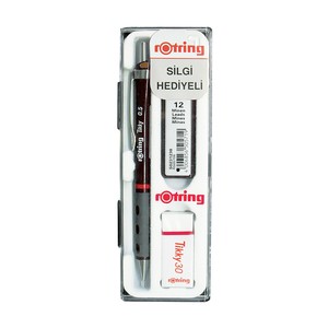ROTRİNG TİKKY RD VERSATİL KALEM 05+UÇ+SİLGİ SETİ BORDO (KK07)