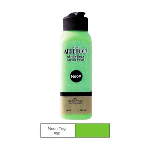 ARTDECO 070R AKRİLİK BOYA 950 NEON YEŞİL 140ml