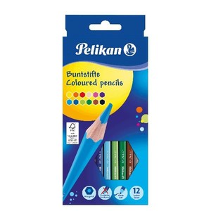 PELİKAN KURU BOYA UZUN 12 RENK KARTON KUTU (P-724005)