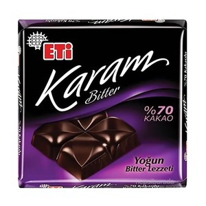  ETİ KARAM BİTTER %70 KAKAOLU ÇİKOLATA 60gr