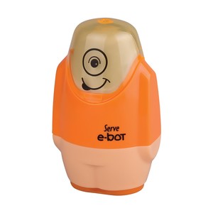 SERVE E-BOT SİLGİLİ KALEMTRAŞ TURUNCU