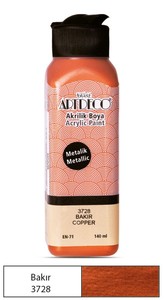 ARTDECO 071R METALİK AKRİLİK BOYA 3728 BAKIR 140ml