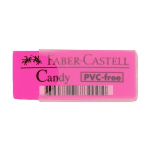  FABER-CASTELL CANDY PLASTİK KILIFLI RENKLİ SİLGİ (5131784000)(000018)