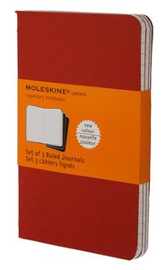 MOLESKİNE CH111 CAHİER DEFTER 9x14 ÇİZGİLİ 64 YAPRAK KIRMIZI 3LÜ