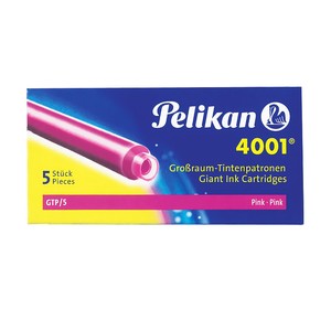 PELİKAN GTP5P UZUN DOLMA KALEM KARTUŞU PEMBE