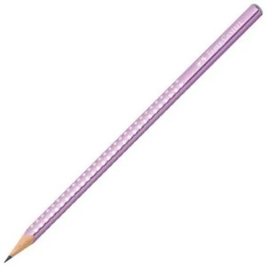 FABER-CASTELL SPARKLE ÜÇGEN KURŞUN KALEM METALİK PURPLE (118263)