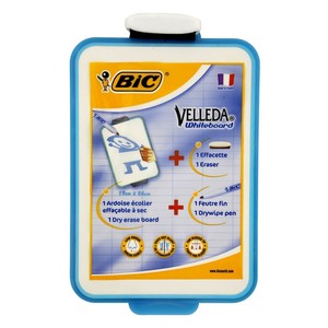BİC VELLEDA MİNİ BEYAZ TAHTA 1218+KALEM 1721+SİLGİ (841360)