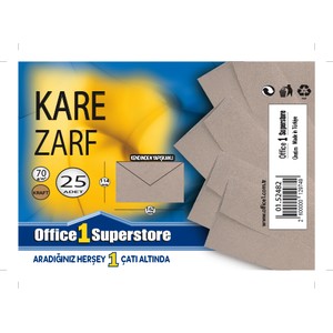 OFMA KARE ELVAN ZARF 114x162 70gr 25Lİ