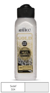 ARTDECO G71R GOLD METALİK AKRİLİK BOYA 504 SEDEF 140ml