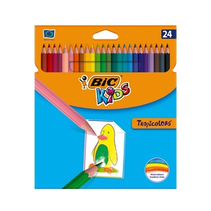  BİC KİDS TROPİCOLORS KURU BOYA 24 RENK (9375182)(9375183)