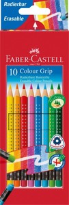 FABER-CASTELL GRİP SİLİNEBİLİR KURU BOYA 10 RENK (116613)