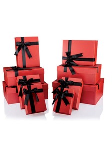 GIPTA MY RED KARE HEDİYELİK KUTU 225x225x110 (BX7624-05.5)