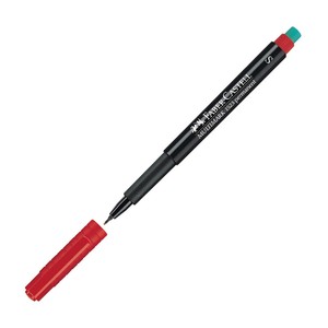 FABER-CASTELL ASETAT-CD KALEMİ S KIRMIZI (5010152321)