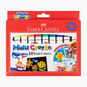  FABER-CASTELL MULTİ CRAYON PASTEL BOYA 10 RENK (112010)