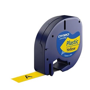  DYMO 59423 LETRATAG PLASTİK ŞERİT 12mmx4m SARI (S0721620)