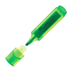 FABER-CASTELL ŞEFFAF GÖVDE FOSFORLU KALEM YEŞİL (5030154663)
