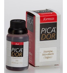 PİCADOR ISTAMPA MÜREKKEBİ KIRMIZI 30cc (KE003)