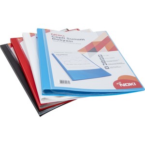 NOKİ 64140-N-080 CEPLİ SUNUM DOSYASI A4 KIRMIZI 40LI
