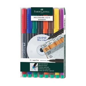 FABER-CASTELL ASETAT-CD KALEMİ S 8 RENK (152309)