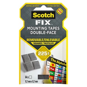SCOTCH 108-ST64-P ÇİFT TARAFLI YAPIŞIP ÇIKABİLEN KÖPÜK KARELER 12,7mmx12,7mm 64 ADET