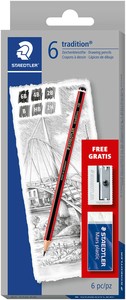 STAEDTLER C6 TRADİTİON DERECELİ KURŞUN KALEM SETİ 6LI (61 110)