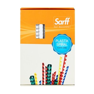  SARFF PLASTİK SPİRAL 6mm KIRMIZI 100LÜ (15312008)