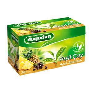  DOĞADAN AÇAİLİ ANANASLI YEŞİL ÇAY 1.75grx20Lİ