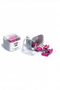 MAS 1266 CUBBİE OMEGA ÇELİK KISKAÇ 19mm PEMBE 6LI
