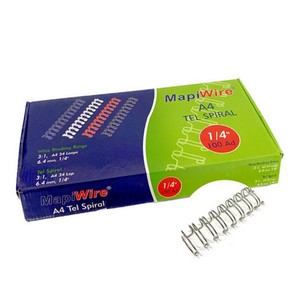  MAPİWİRE TEL SPİRAL 1/4 6.35mm TRANSPARAN 100LÜ (2100230)