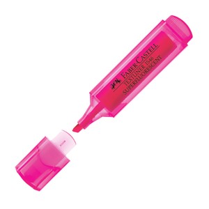 FABER-CASTELL ŞEFFAF GÖVDE FOSFORLU KALEM PEMBE (5030154628)