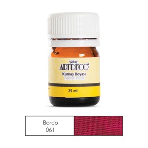  ARTDECO 010A KUMAŞ BOYASI 061 BORDO 25ml