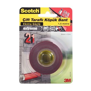  SCOTCH 4002 EKSTRA GÜÇLÜ MONTAJ BANDI 19mmx1.5m