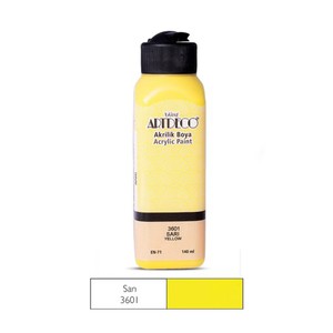 ARTDECO 070R AKRİLİK BOYA 3601 SARI 140ml