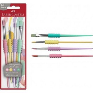  FABER-CASTELL SOFT TOUCH SULU BOYA FIRÇASI SET 4LÜ (4-8-10-12)