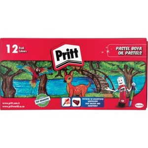 PRİTT PASTEL BOYA 12 RENK KARTON KUTU (1048061)