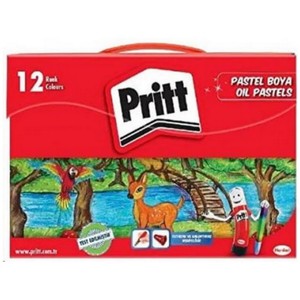 PRİTT PASTEL BOYA 12 RENK ÇANTALI (1048062)