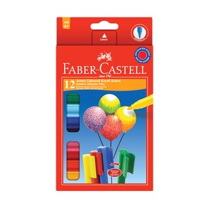 FABER-CASTELL EĞLENCELİ JUMBO KEÇELİ KALEM 12 RENK (5068662120)