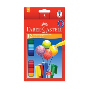 FABER-CASTELL EĞLENCELİ JUMBO KEÇELİ KALEM 12 RENK (662120)