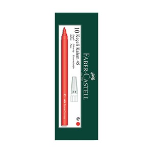 FABER-CASTELL 45 KEÇELİ KALEM KIRMIZI 10LU (5061155003)