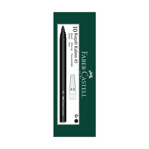 FABER-CASTELL 45 KEÇELİ KALEM SİYAH 10LU (155002)